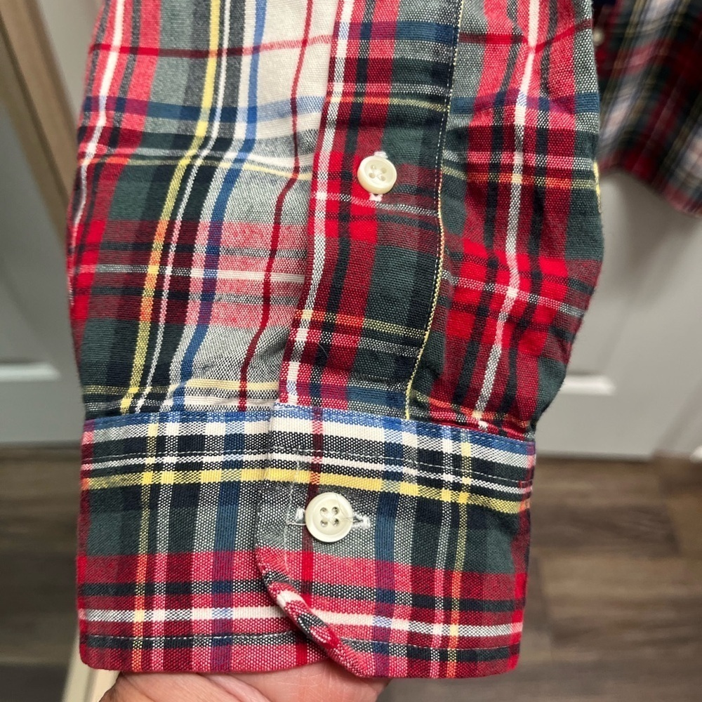 Polo Ralph Lauren 3XLT Brushed Oxford Plaid Shirt Big & Tall 3X TALL NWT - Picture 5 of 12